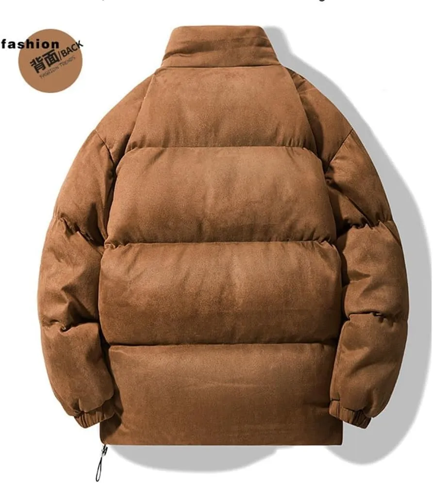 Cotton-Padded Men's Winter Couple Cotton-Padded Coat Coat Thickened Cotton-Padded Jacket Down Jacket(Medium)