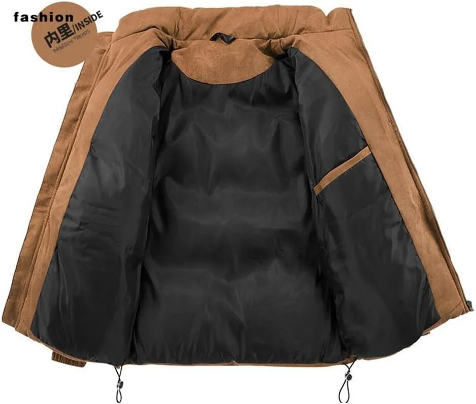 Cotton-Padded Men's Winter Couple Cotton-Padded Coat Coat Thickened Cotton-Padded Jacket Down Jacket(Medium)