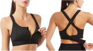 Cozuty Sports Bra, Cozuty Wireless Supportive Sports Bra,Criss-Cross Back Supportive Sports Bra