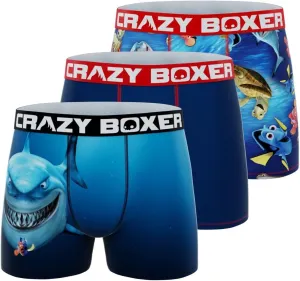 CRAZYBOXER Men's Underwear Disney Classic Original Distortion-free Boxer Brief Soft (3 PACK)