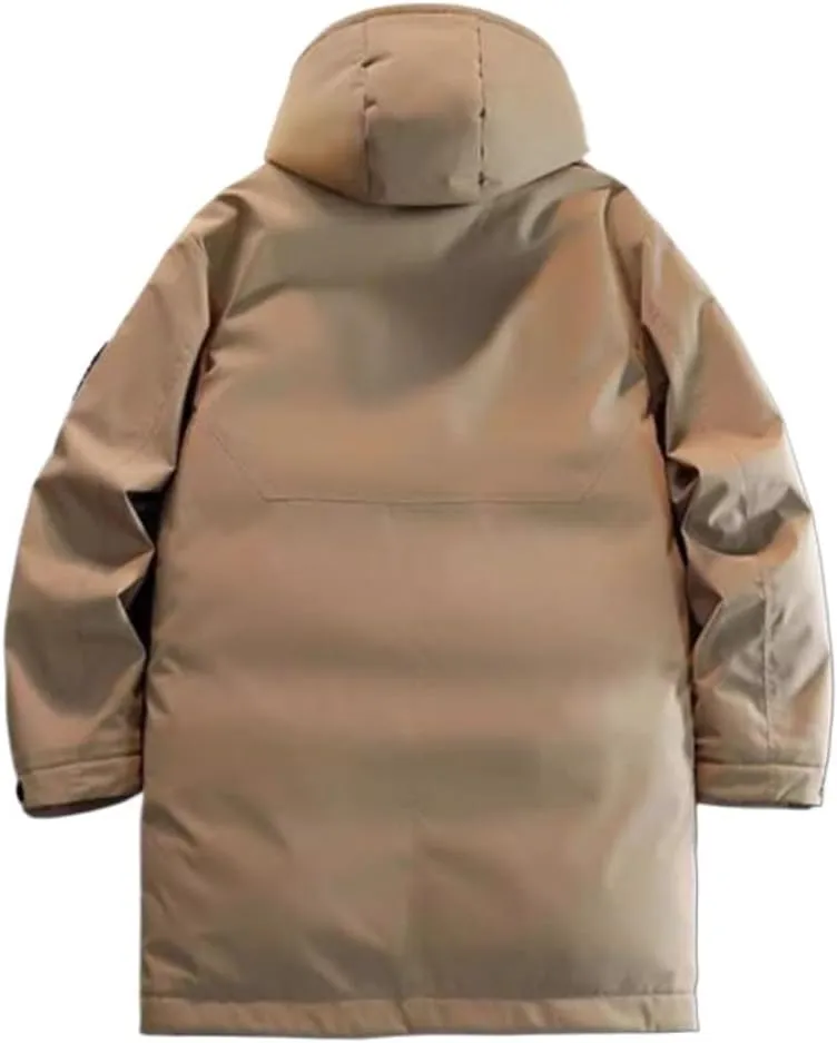 CSCDD Toit Cotton-padded Coat Thick Down Cotton-padded Jacket Men Long Winter Men Cotton-padded Jacket