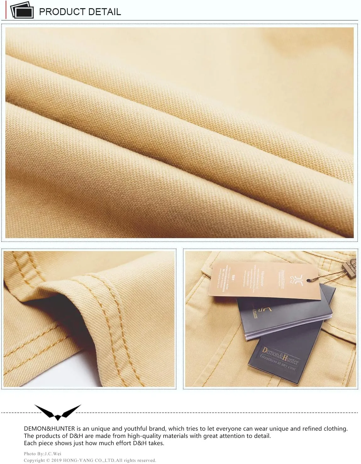 Demon&Hunter 700X Series Men's Relaxed Work Wear Cargo Pants