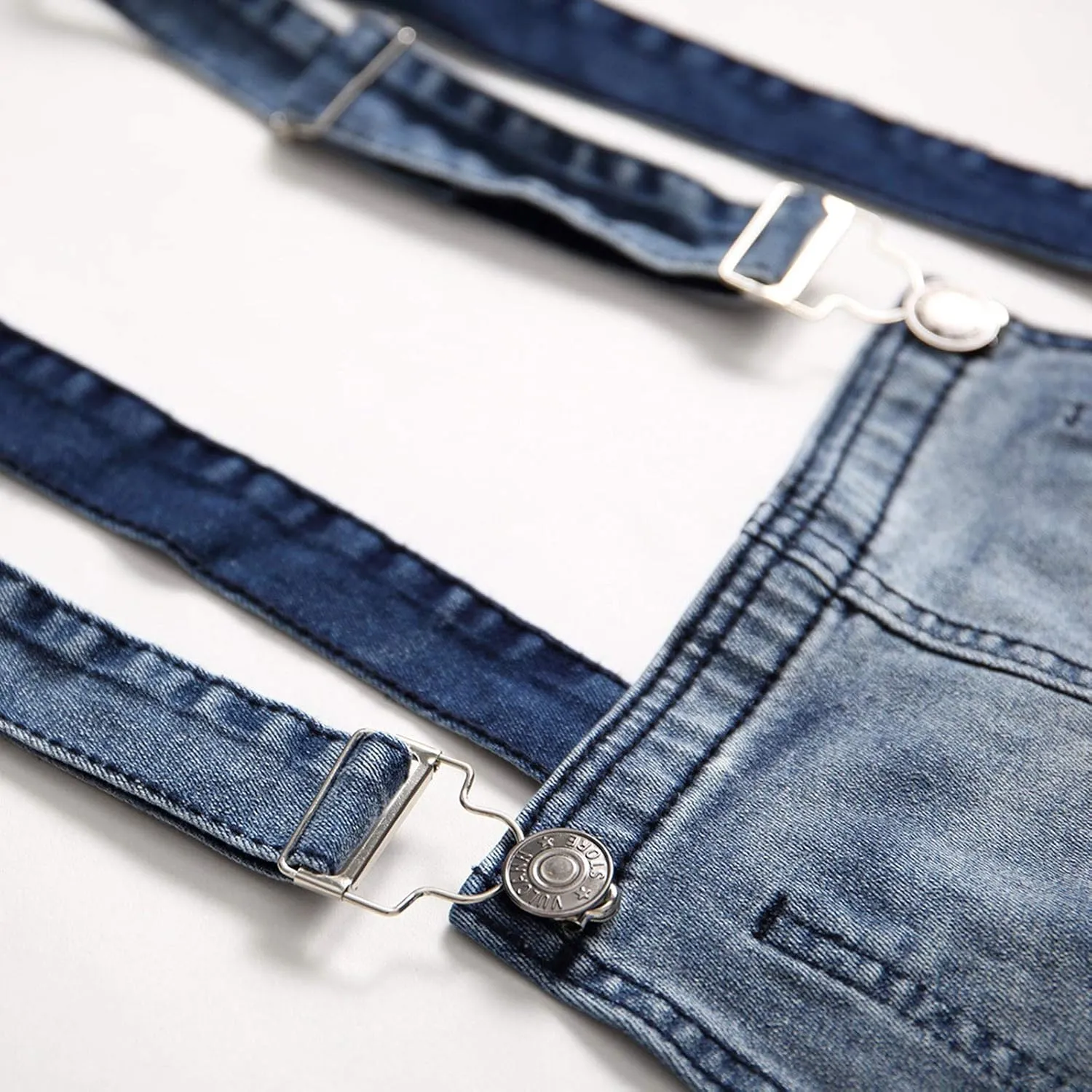 Dgoopd Men's Bib Overalls Denim Work Overalls Classic Adjustable Straps Jean Pants Pocket Overall Jumpsuit Fashion Workwear