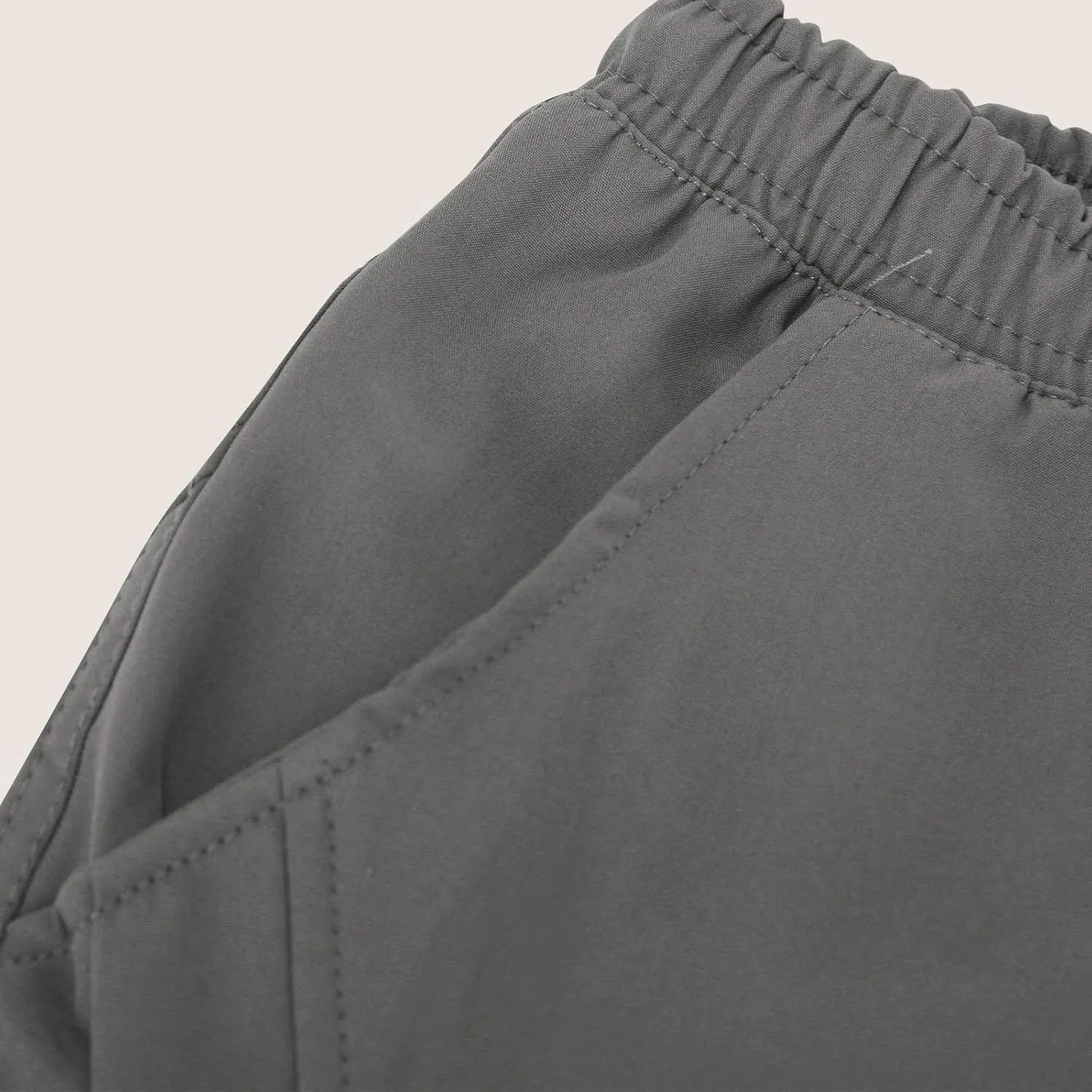 Dgoopd Work Cargo Pants for Men Slim Drawstring Elastic Waist Straight Leg Tactical Pants Multi Pocket Trousers