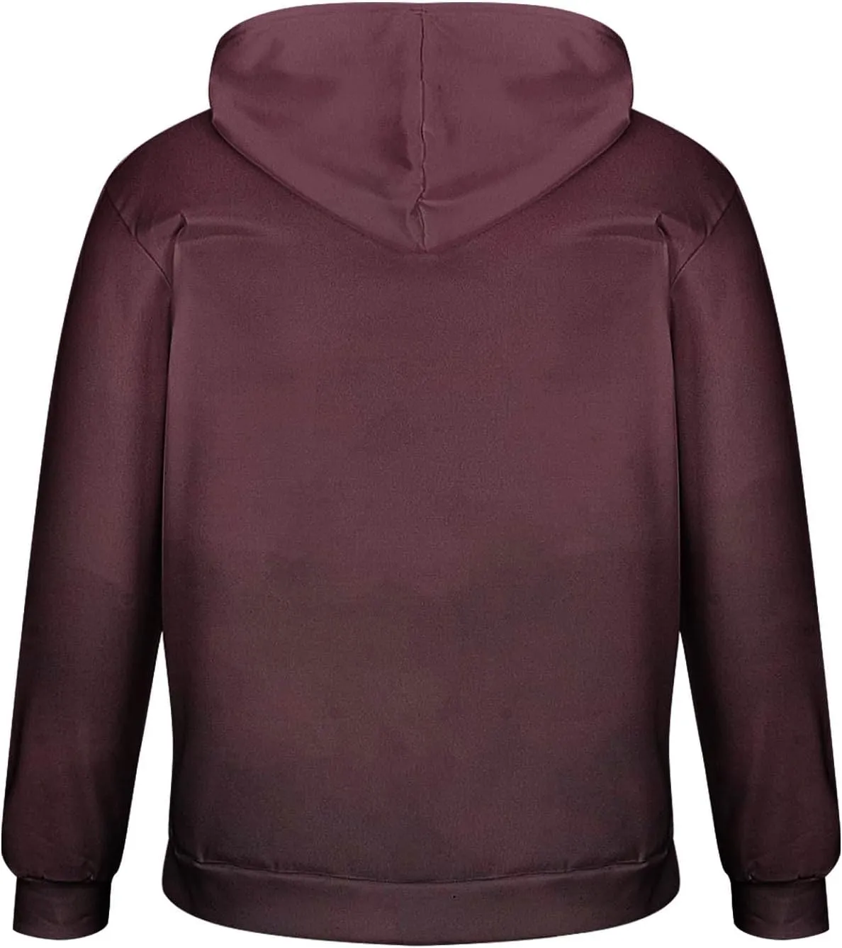 Finelylove Hoodies for Men Loose Fit Gradient Hoodies Pullover Long Sleeve Hooded Collar Drawstring Casual Sweatshirt
