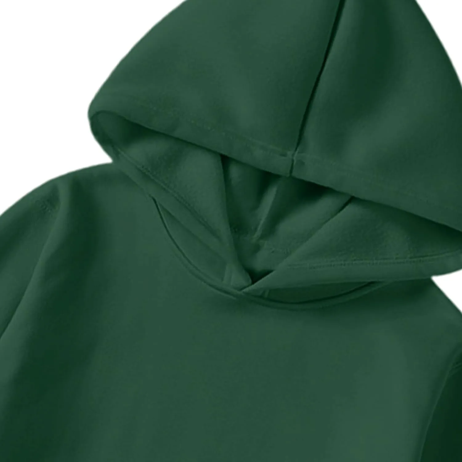 Finelylove Mens Plain Hoodie Lightweight Fleece Lined Hooded Sweatshirt Casual Long Sleeve Crewneck Pullover Sweatshirt