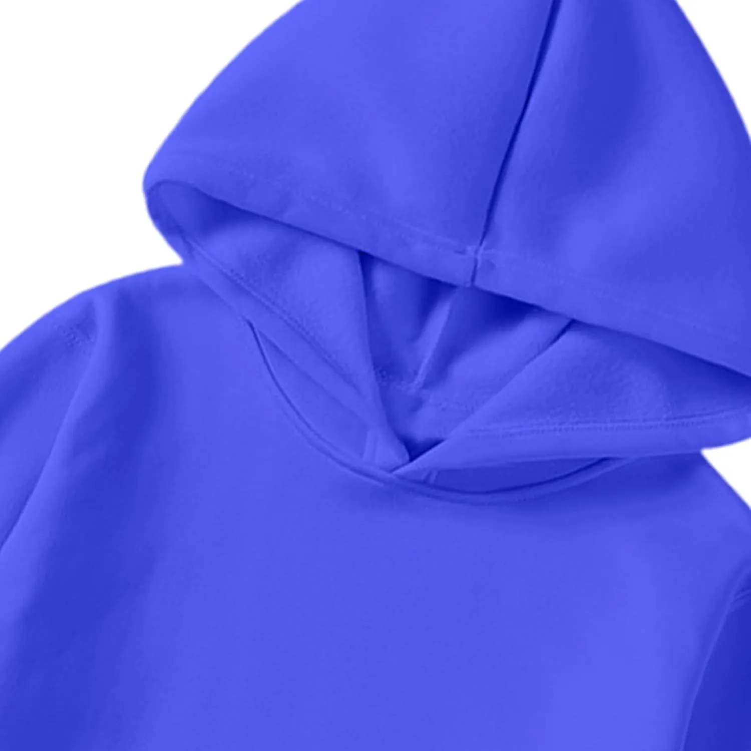 Finelylove Mens Plain Hoodie Lightweight Fleece Lined Hooded Sweatshirt Casual Long Sleeve Crewneck Pullover Sweatshirt