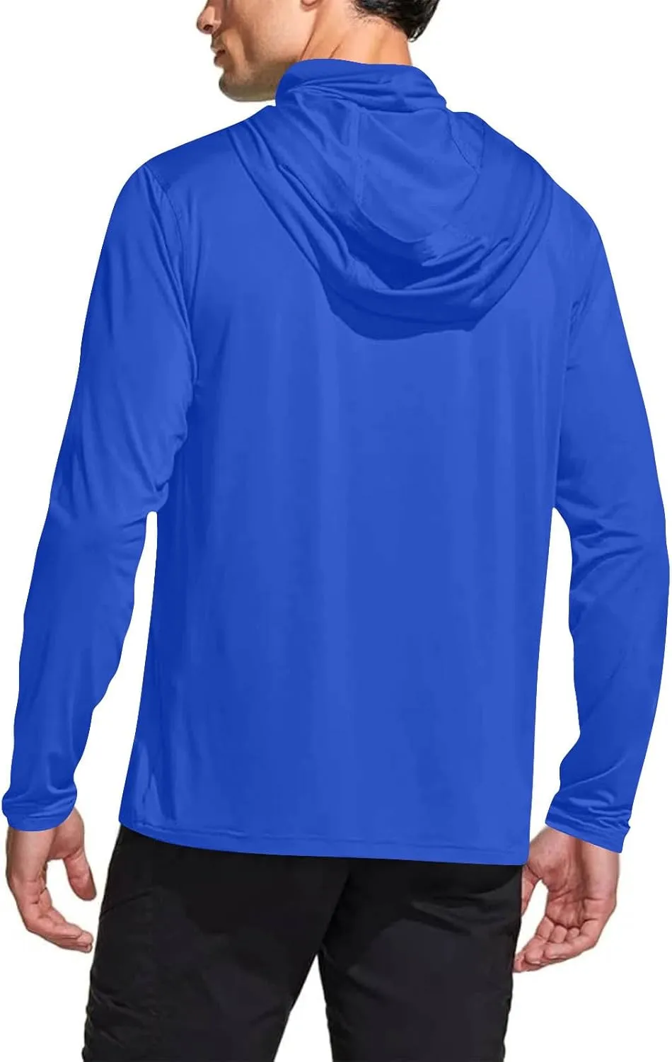 Fishing Hoodies for Men with Face Mask Sun Protection Hiking Hoodie Shirt Upf 50  Long Sleeve T-Shirts Lightweight M-3XL