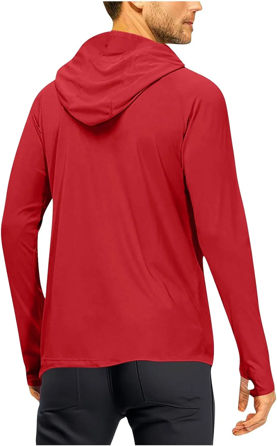 Fishing Hoodies for Men with Face Mask Sun Protection Hiking Hoodie Shirt Upf 50  Long Sleeve T-Shirts Lightweight M-3XL