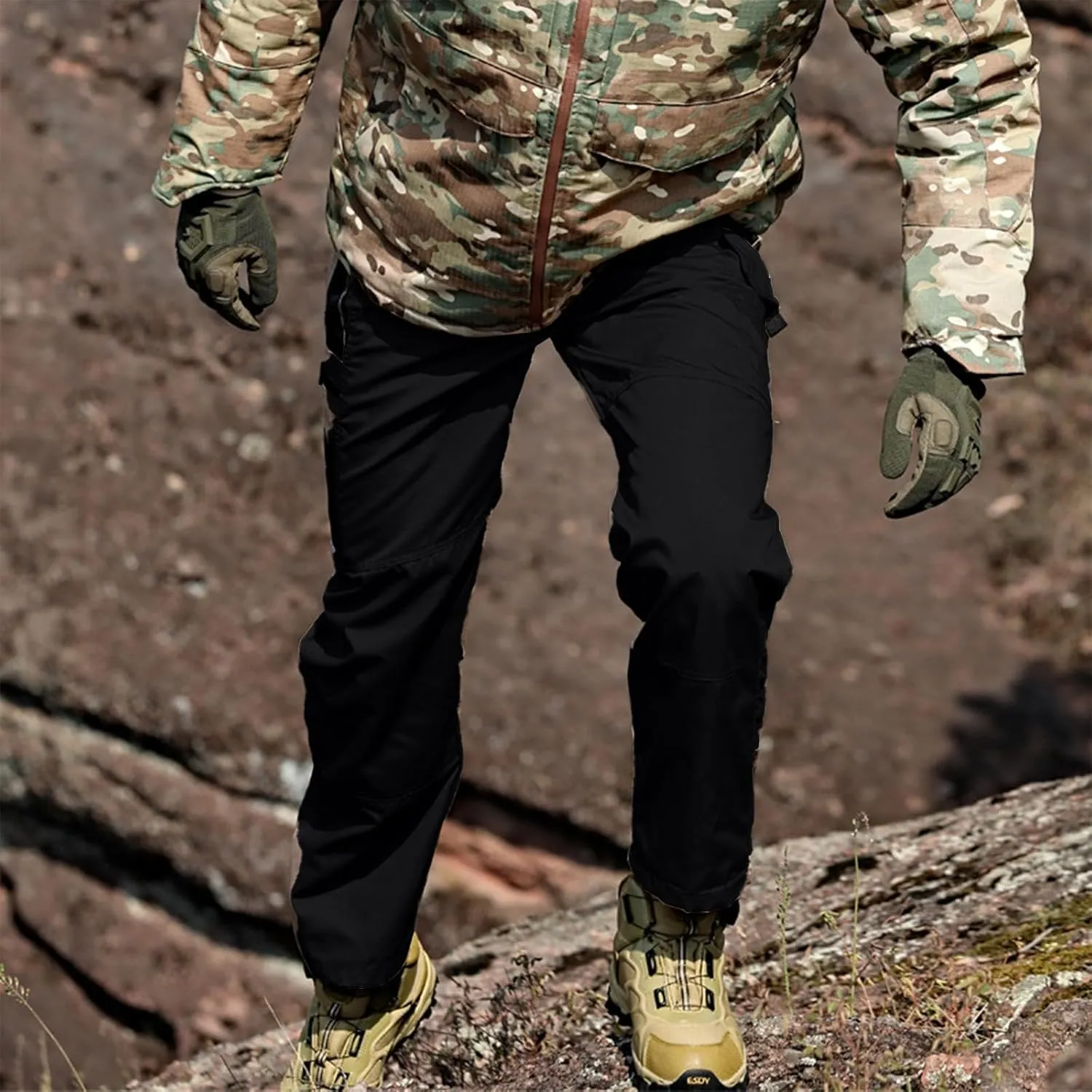 Flexcamo - Tactical Waterproof Pants Men Lightweight Hiking Work Pants Construction Carpenter Mencomfy Cargo Pants