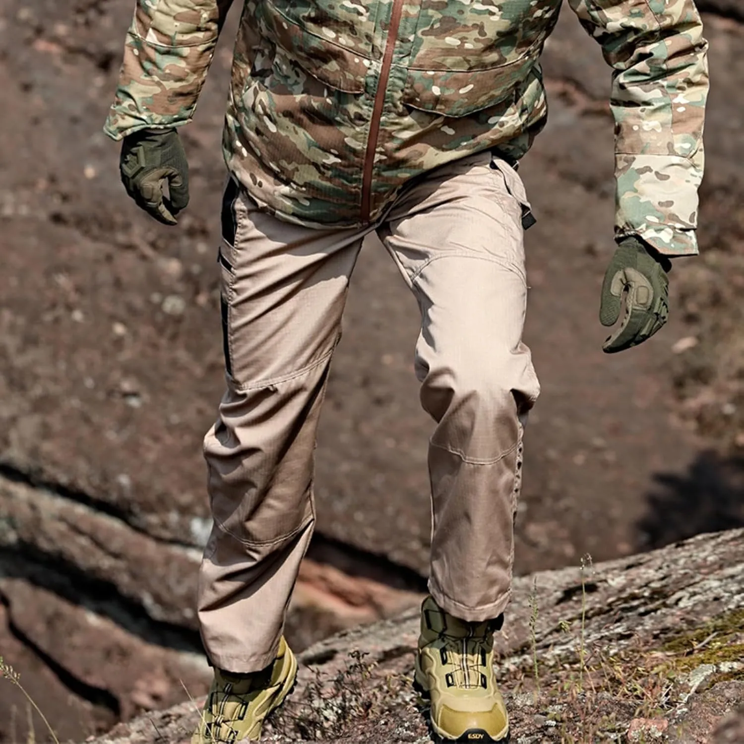 Flexcamo - Tactical Waterproof Pants Men Lightweight Hiking Work Pants Construction Carpenter Mencomfy Cargo Pants
