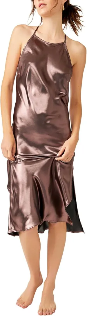 Free People Sunset Shimmer Midi Slip