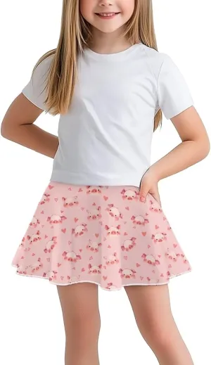 Girls Athletic Skort with Pocket 5-14 Years Sports Skirt Casual Daily Wear Outdoor Activities