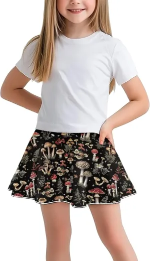 Girls Athletic Skort with Pocket 5-14 Years Sports Skirt Casual Daily Wear Outdoor Activities