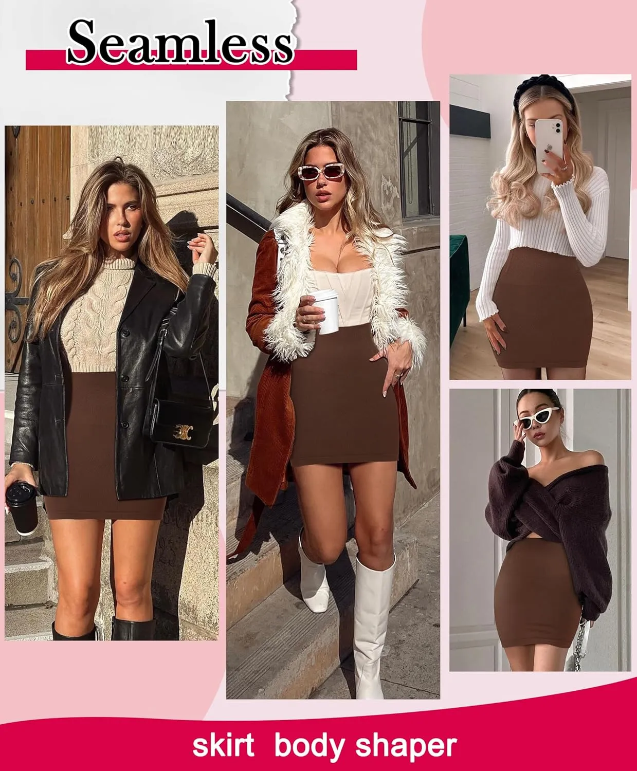 Gotoly Body Shaper For Women Under Dress High Waist Half Slip Seamless Shapewear Dress Slip Skirt Tummy Control Dress