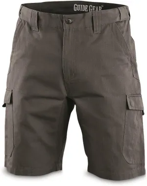 Guide Gear Mens Cargo Shorts Heavy Duty Cotton Ripstop - for Casual, Hiking, Summer