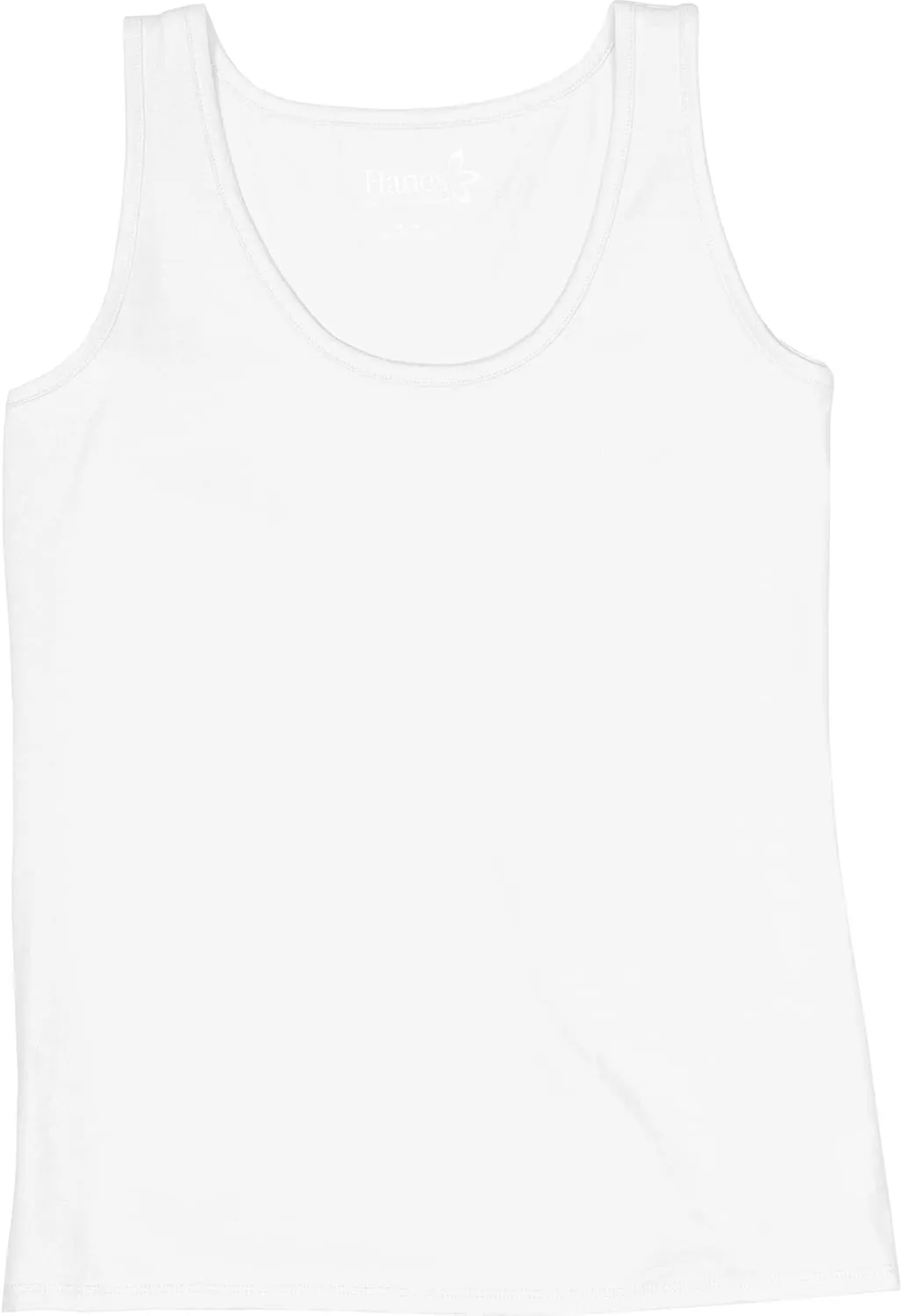 Hanes Women's Scoopneck Cotton Jersey Tank, Classic Cotton Tank Top, Lightweight Cotton Tank for Women