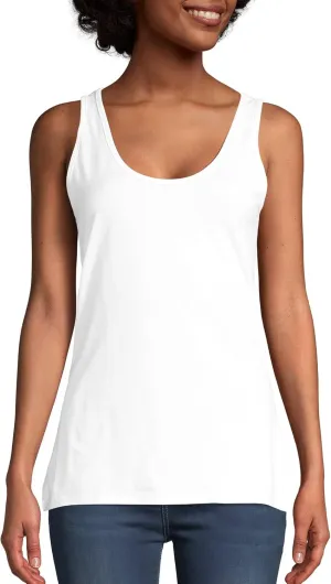 Hanes Women's Scoopneck Cotton Jersey Tank, Classic Cotton Tank Top, Lightweight Cotton Tank for Women