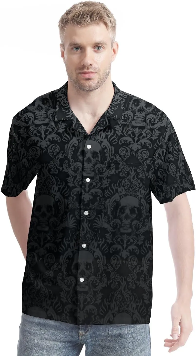 Hawaiian Shirt for Men Casual Button Down Shirt Short Sleeve Aloha Beach Shirt Party Shirt