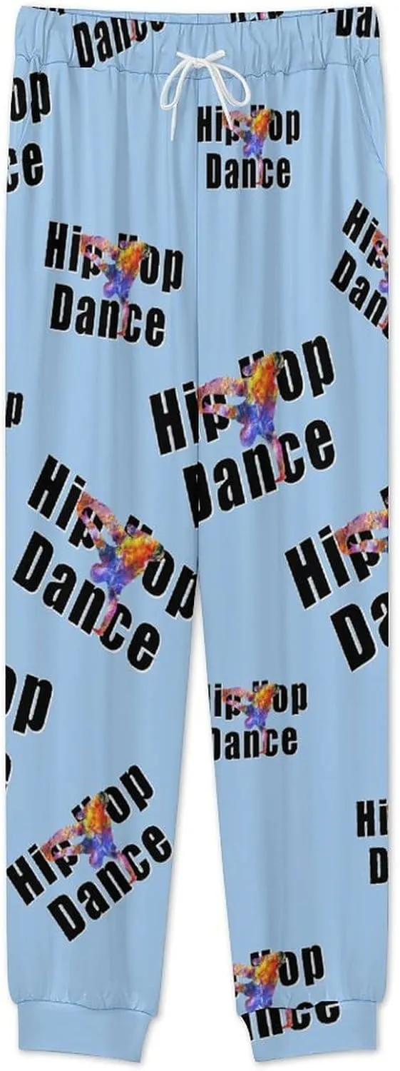 Hip Hop Dance Dancing Soft Mens Pajamas Set Round Neck Pullover Long Sleeve And Pants Loungewear 2 Piece Pjs Set