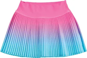 iscream Big Girls Spandex Blend Stretchy Pleated Ombre Skort for Casual and Sports Wear