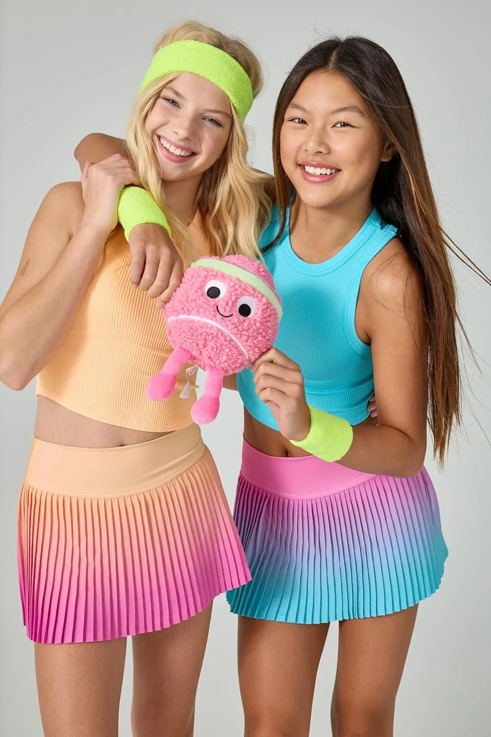 iscream Big Girls Spandex Blend Stretchy Pleated Ombre Skort for Casual and Sports Wear