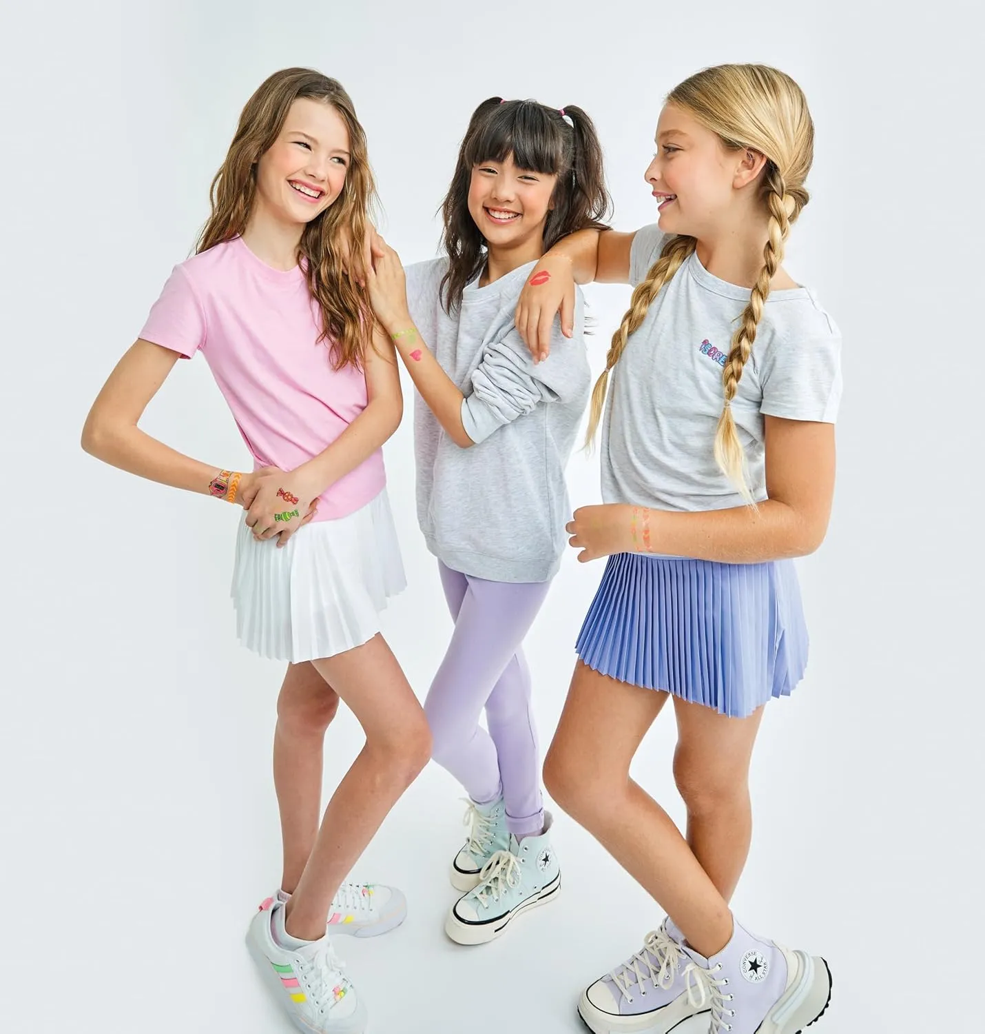 iscream Big Girls Spandex Blend Stretchy Pleated Skort for Casual and Sports Wear