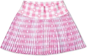 iscream   Theme NYC Big Girls Spandex Blend Stretchy Pleated Skort for Casual and Sports Wear