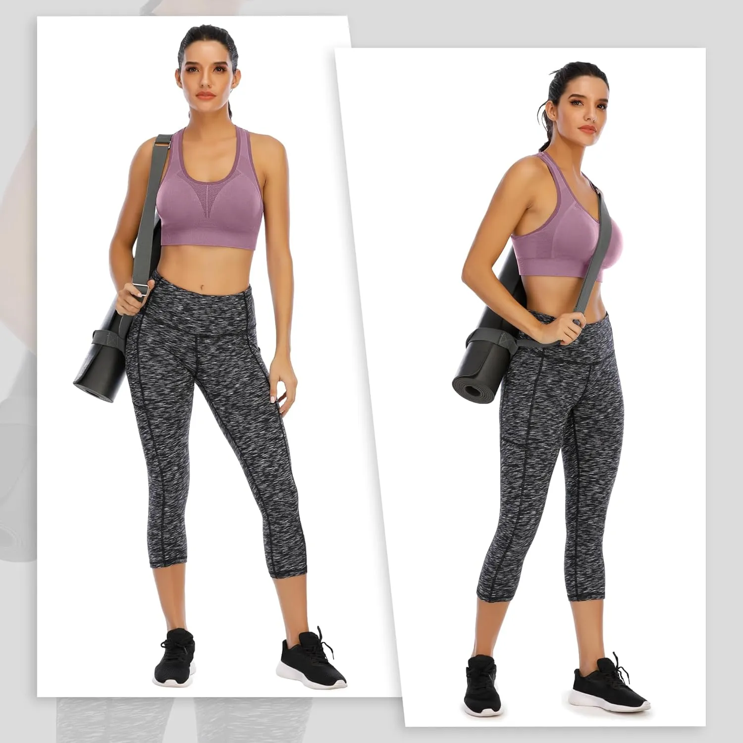 IUGA Sports Bras for Women High Impact Racerback Sports Bra Seamless Padded Sports Bra Yoga Bras Workout Bra Activewear Bra