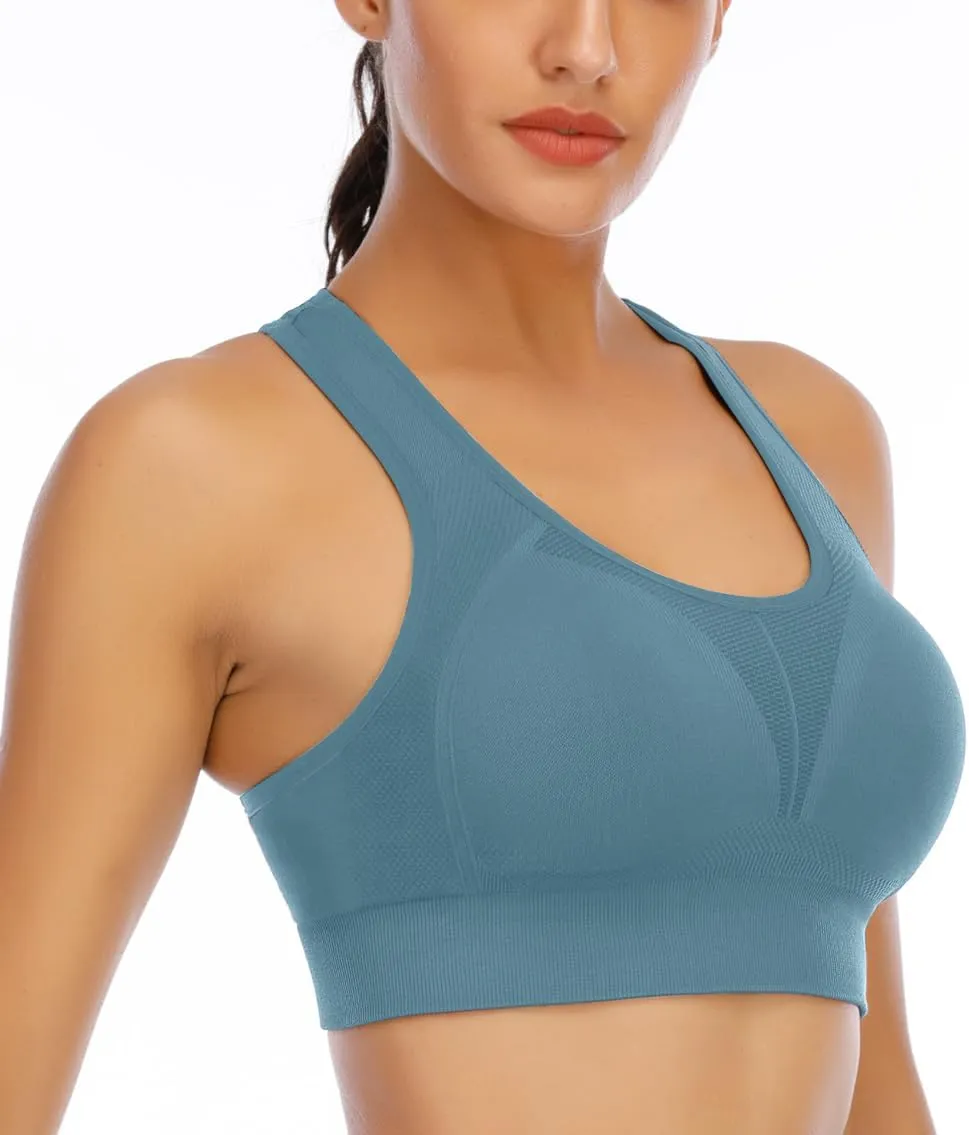 IUGA Sports Bras for Women High Impact Racerback Sports Bra Seamless Padded Sports Bra Yoga Bras Workout Bra Activewear Bra