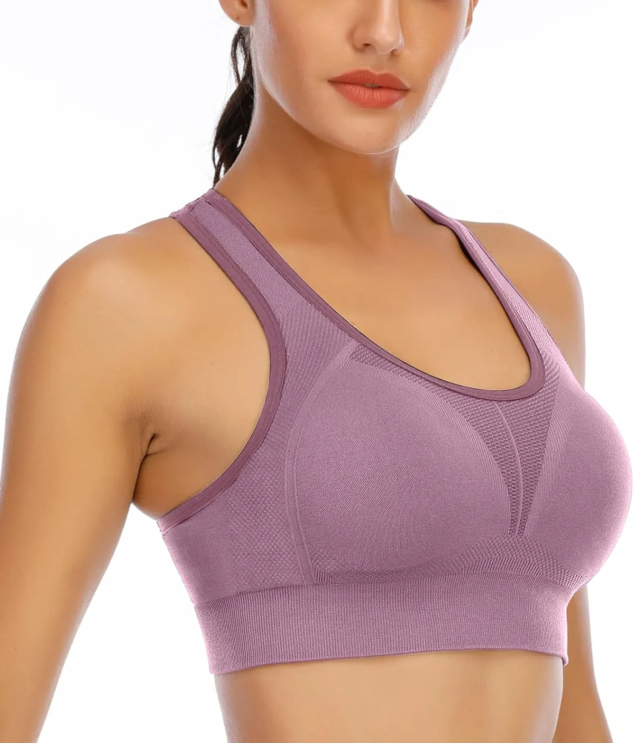 IUGA Sports Bras for Women High Impact Racerback Sports Bra Seamless Padded Sports Bra Yoga Bras Workout Bra Activewear Bra