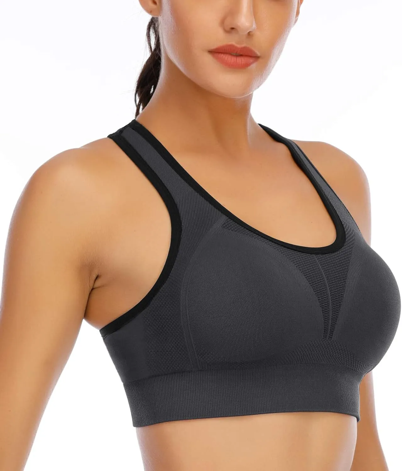 IUGA Sports Bras for Women High Impact Racerback Sports Bra Seamless Padded Sports Bra Yoga Bras Workout Bra Activewear Bra