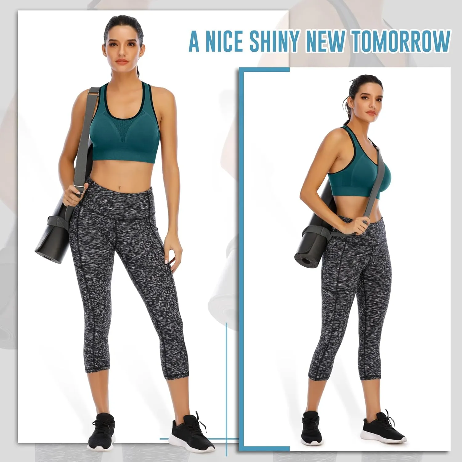 IUGA Sports Bras for Women High Impact Racerback Sports Bra Seamless Padded Sports Bra Yoga Bras Workout Bra Activewear Bra