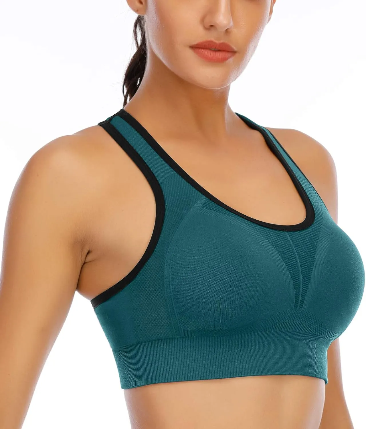 IUGA Sports Bras for Women High Impact Racerback Sports Bra Seamless Padded Sports Bra Yoga Bras Workout Bra Activewear Bra