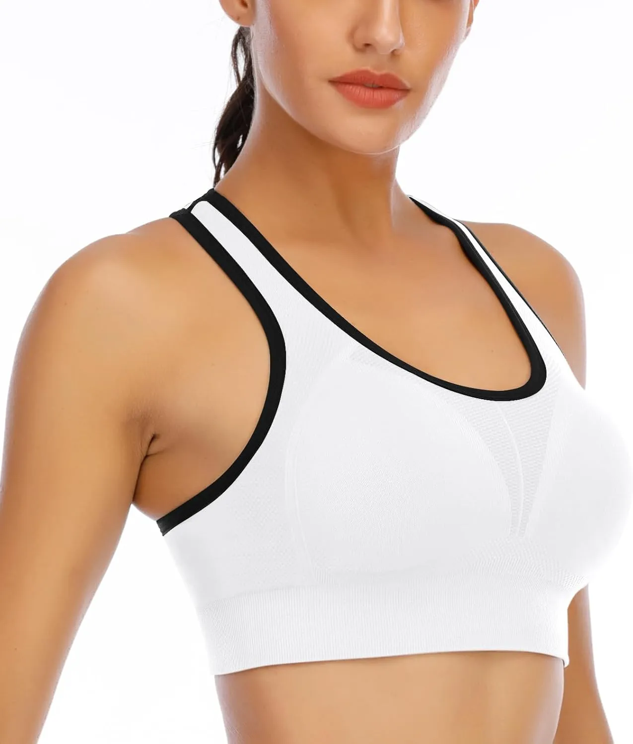 IUGA Sports Bras for Women High Impact Racerback Sports Bra Seamless Padded Sports Bra Yoga Bras Workout Bra Activewear Bra