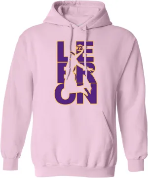 L23 23 LA Basketball Sports Fan Wear DT Sweatshirt Hoodie