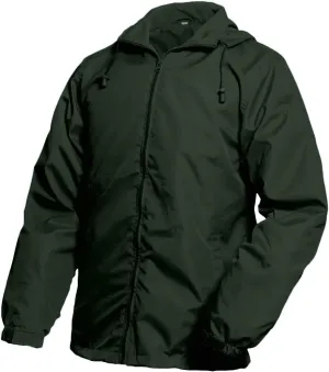 Lansbojun Mens Windbreaker Waterproof Packable Rain Jacket with Hood Wind Breaker Green L