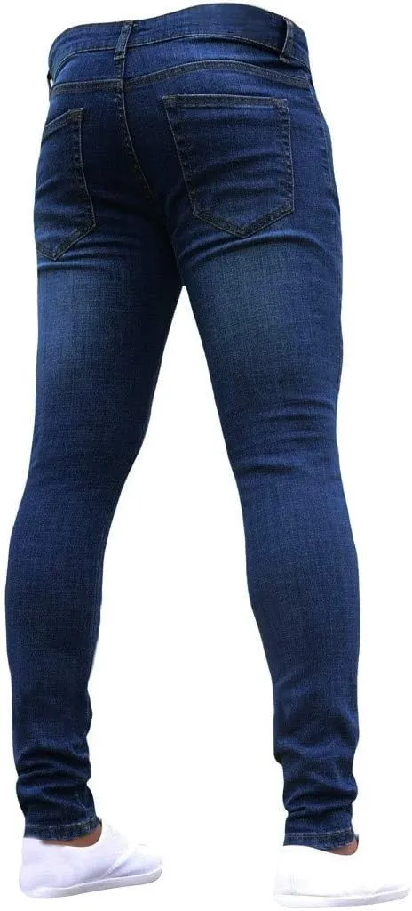 Leg Men's Pants Plus-Size Street Hip Hop Loose Work Long Trousers Jeans Pants Mens Jeans Men Jeans Regular Fit Jeans