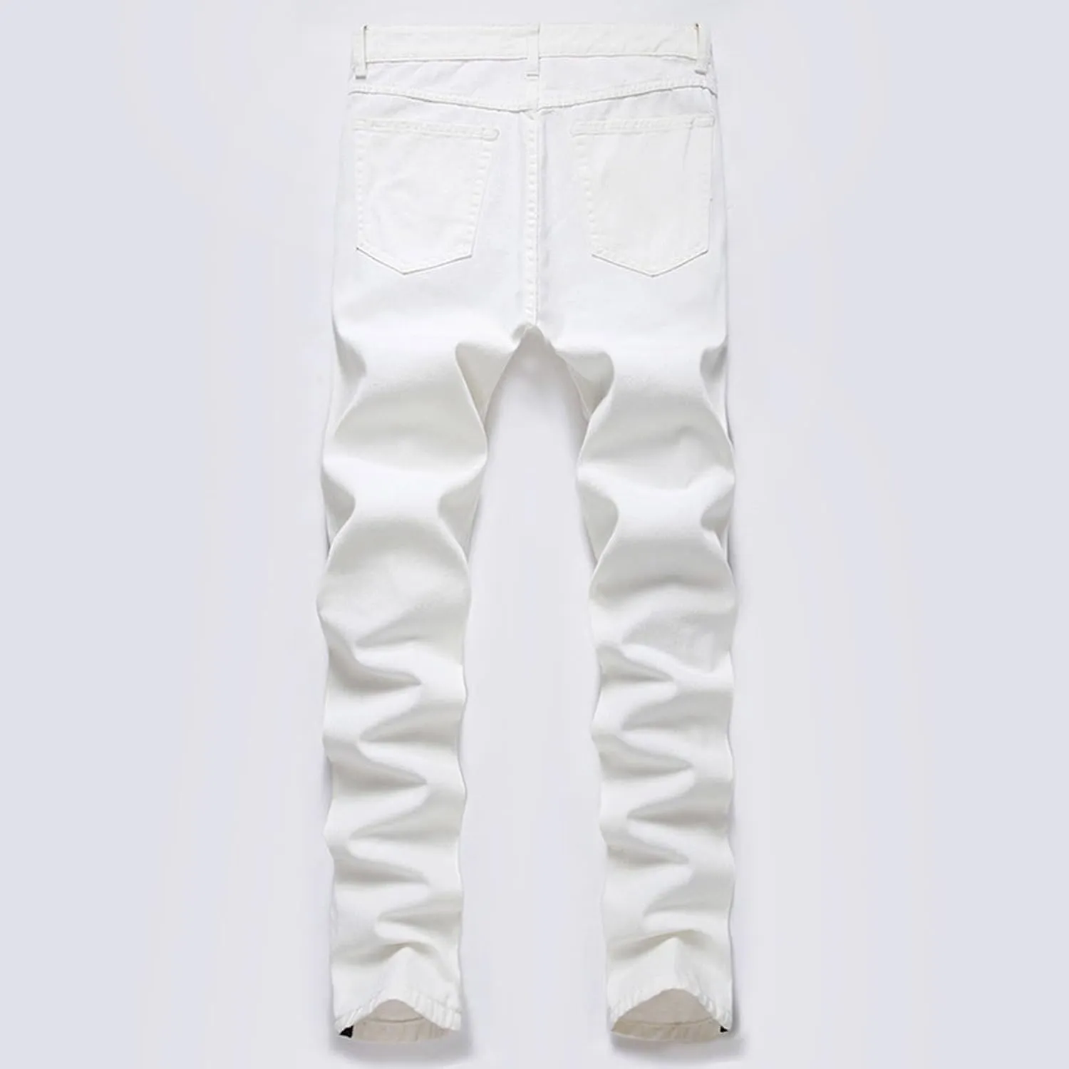 Leg Men's Pants Plus-Size Street Hip Hop Loose Work Long Trousers Jeans Pants Mens Jeans Men Jeans Regular Fit Jeans