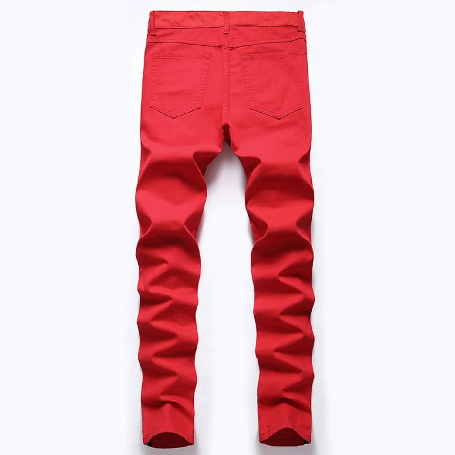 Leg Men's Pants Plus-Size Street Hip Hop Loose Work Long Trousers Jeans Pants Mens Jeans Men Jeans Regular Fit Jeans