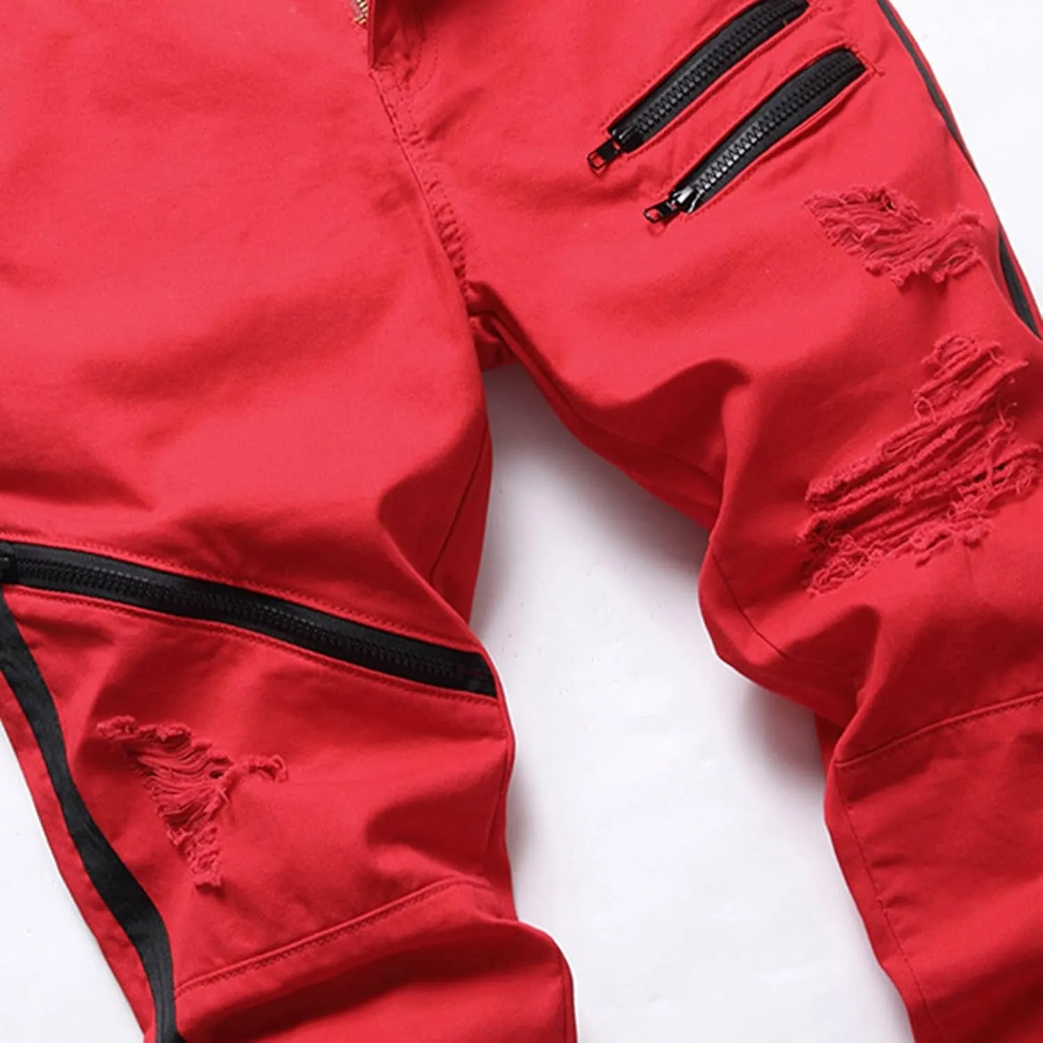 Leg Men's Pants Plus-Size Street Hip Hop Loose Work Long Trousers Jeans Pants Mens Jeans Men Jeans Regular Fit Jeans