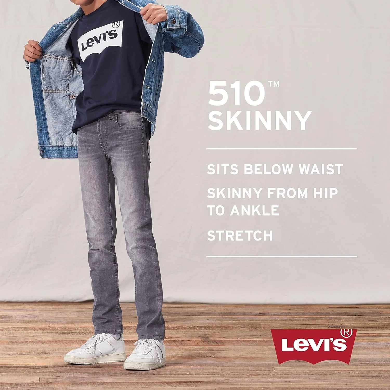 Levi's Boys' Skinny Fit Jeans/Closeout