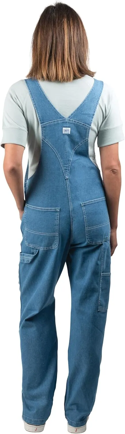 Liberty womens Washed Denim Bib Overalls