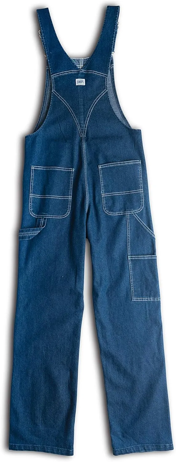 Liberty Womens Washed Denim Bib Overalls