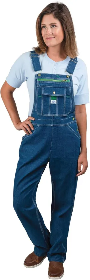Liberty Womens Washed Denim Bib Overalls
