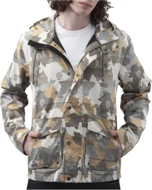 LRG Men's Wood Grain Wind Breaker Jacket