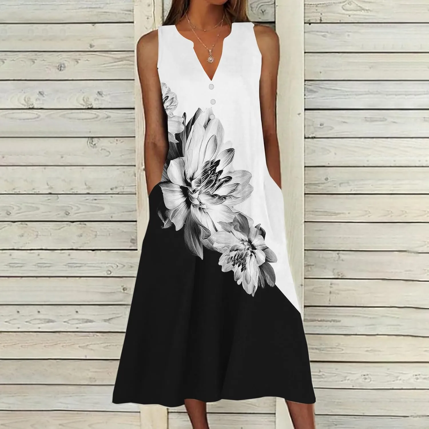 LRMQS Summer Dresses for Women 2025 Vacation Spring Casual Midi Dresses Beach Trendy Sundresses Plus Size Long Maxi Sun Dress