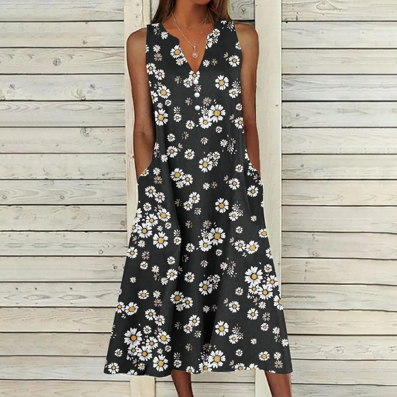 LRMQS Summer Dresses for Women 2025 Vacation Spring Casual Midi Dresses Beach Trendy Sundresses Plus Size Long Maxi Sun Dress