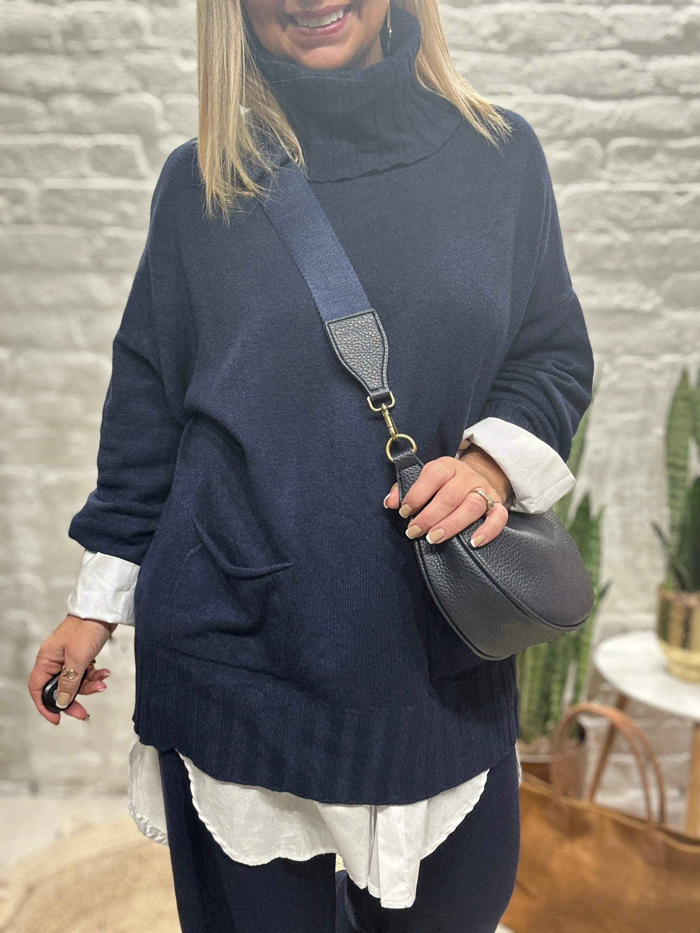 Made In Italy Snug Roll Neck Jumper And Pant Co ord Set