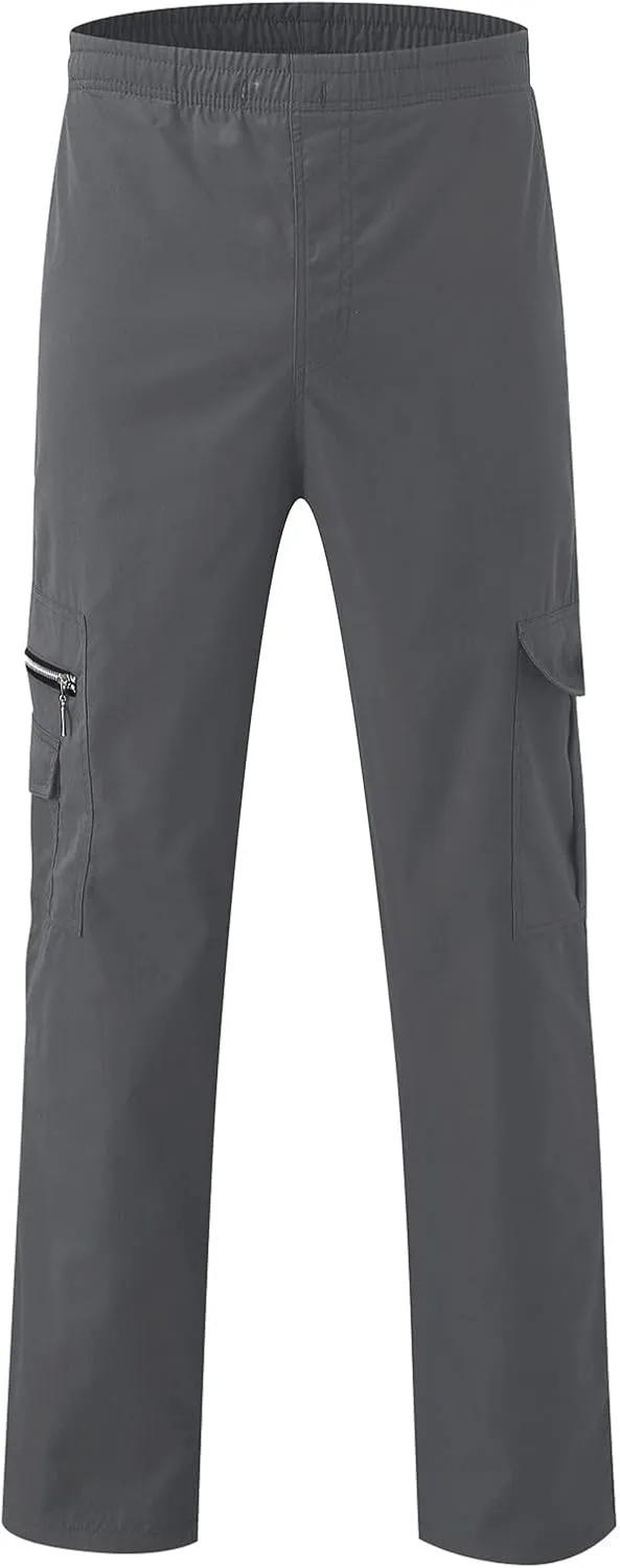 Men Cargo Pants Relaxed Fit Baggy Cargo PantsLounge Pants Elastic Waist Fashion Trousers with Pockets